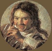 HALS, Frans Boy holding a Flute (Hearing) oil painting reproduction